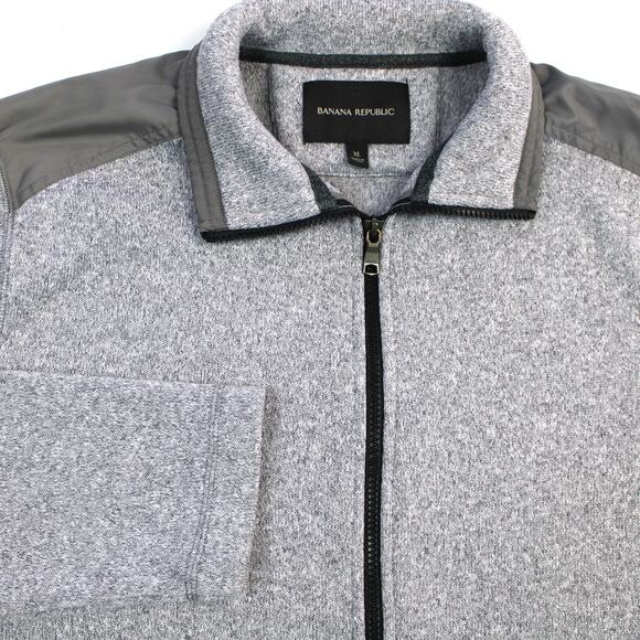 Banana Republic Sweater Jacket Mens XL Full Zip Modern Preppy Outdoor Gorpcore - Picture 4 of 11
